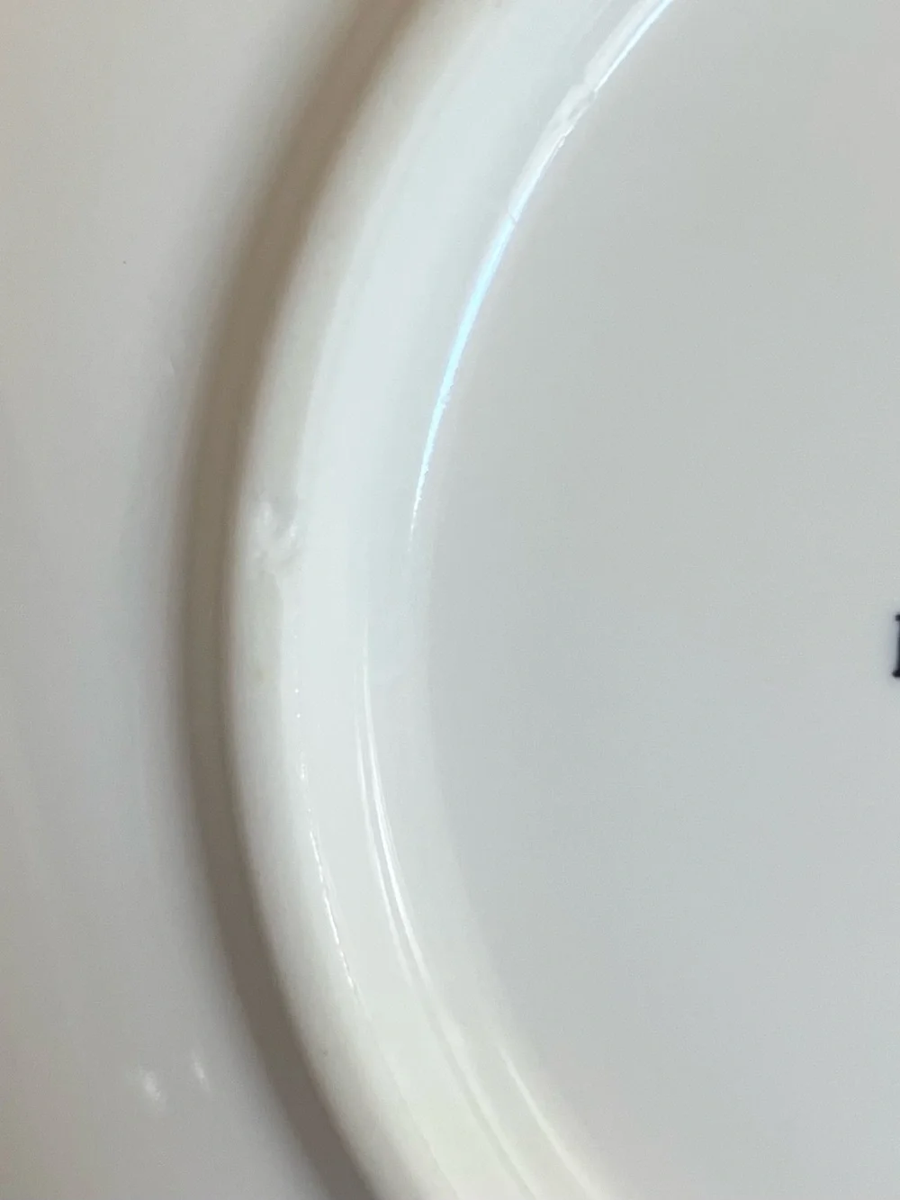 Ralph Lauren Ralph’s Coffee White 6 inch Saucer with Green Rim